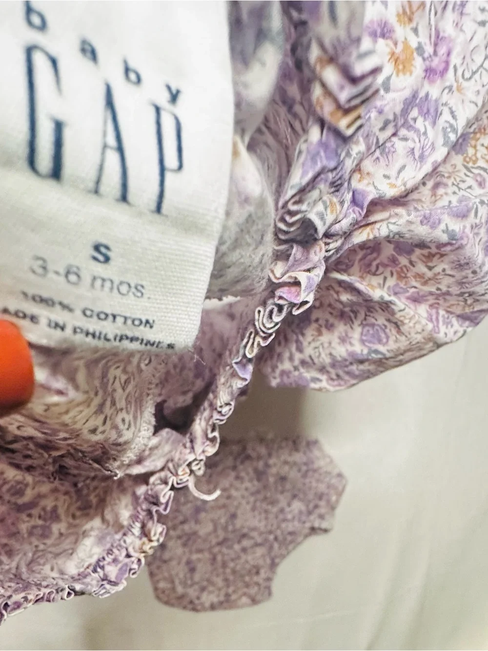 GAP Lavender Floral Dress Set with Matching Hat